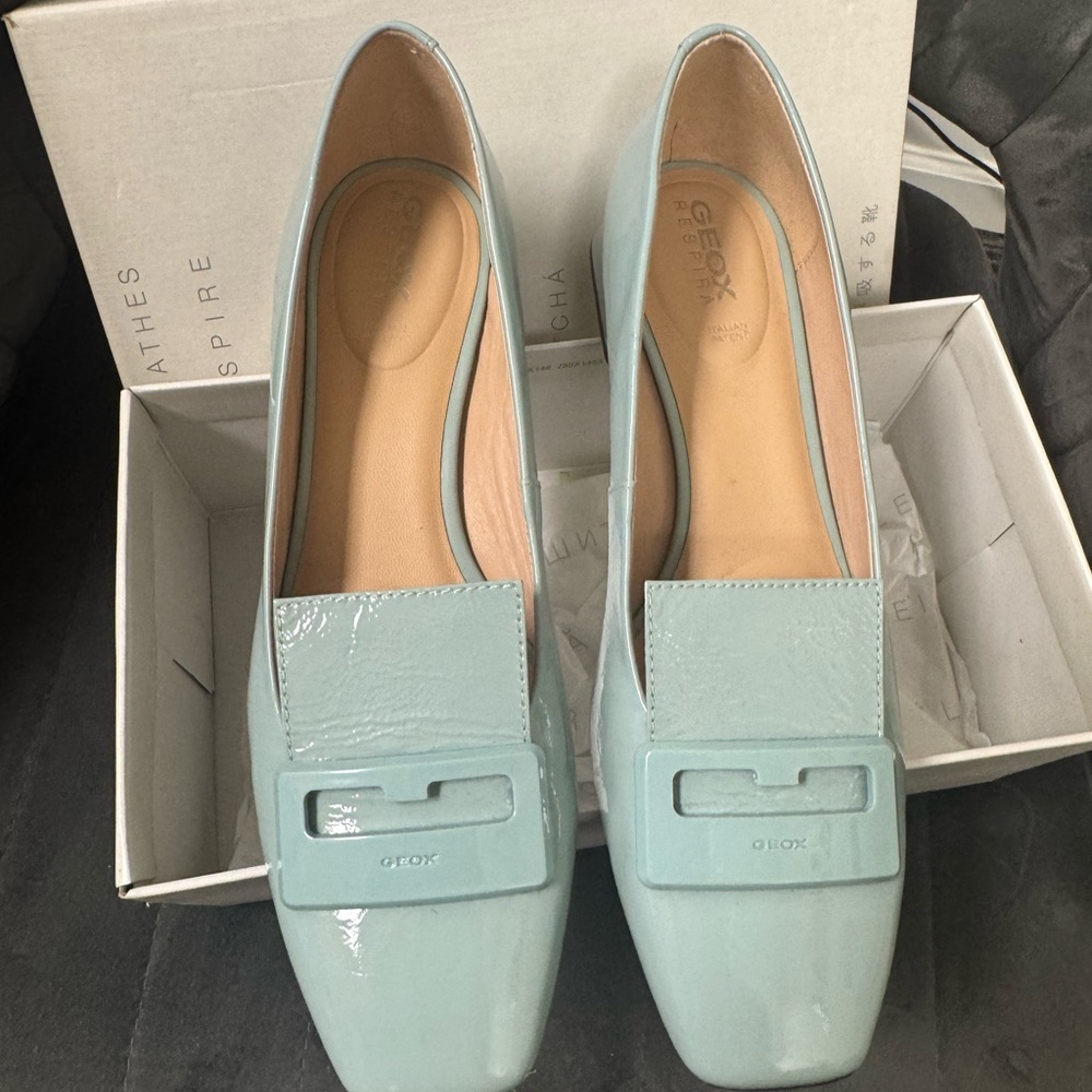 Geox Blue Flats Classic Loafer Design size 38